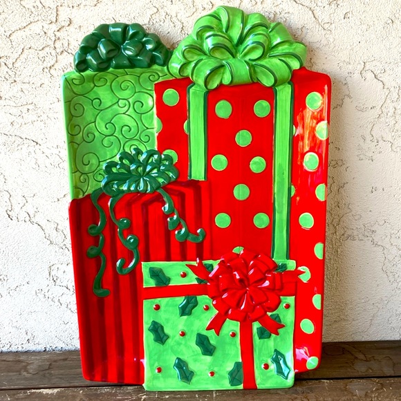 Fitz and Floyd Kringle Christmas Tray